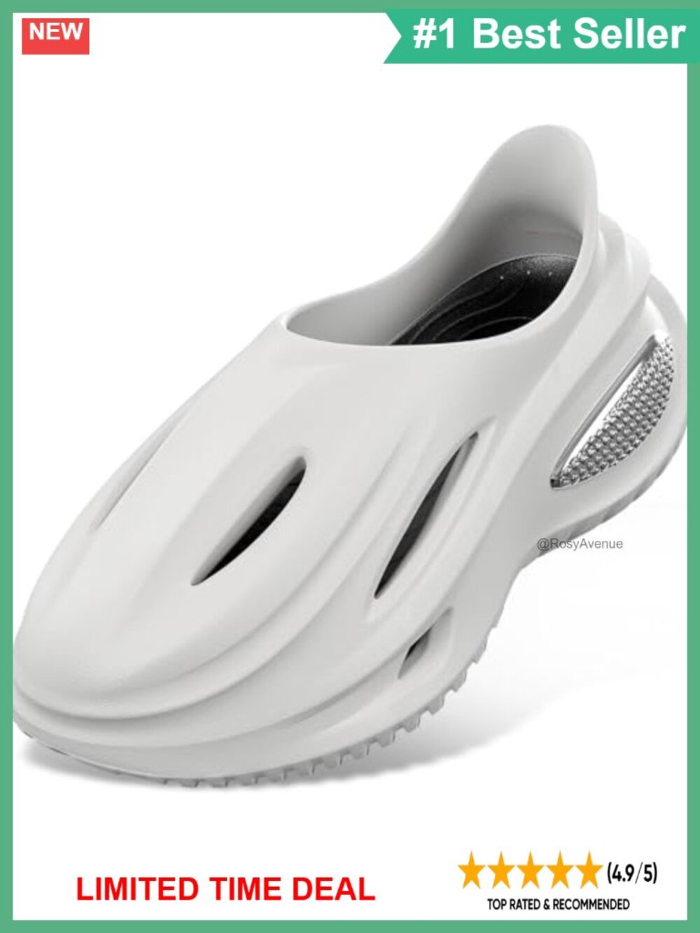 EVA Foam Arch Support Clogs Closed Toe Non-Slip Slip-On Shoes